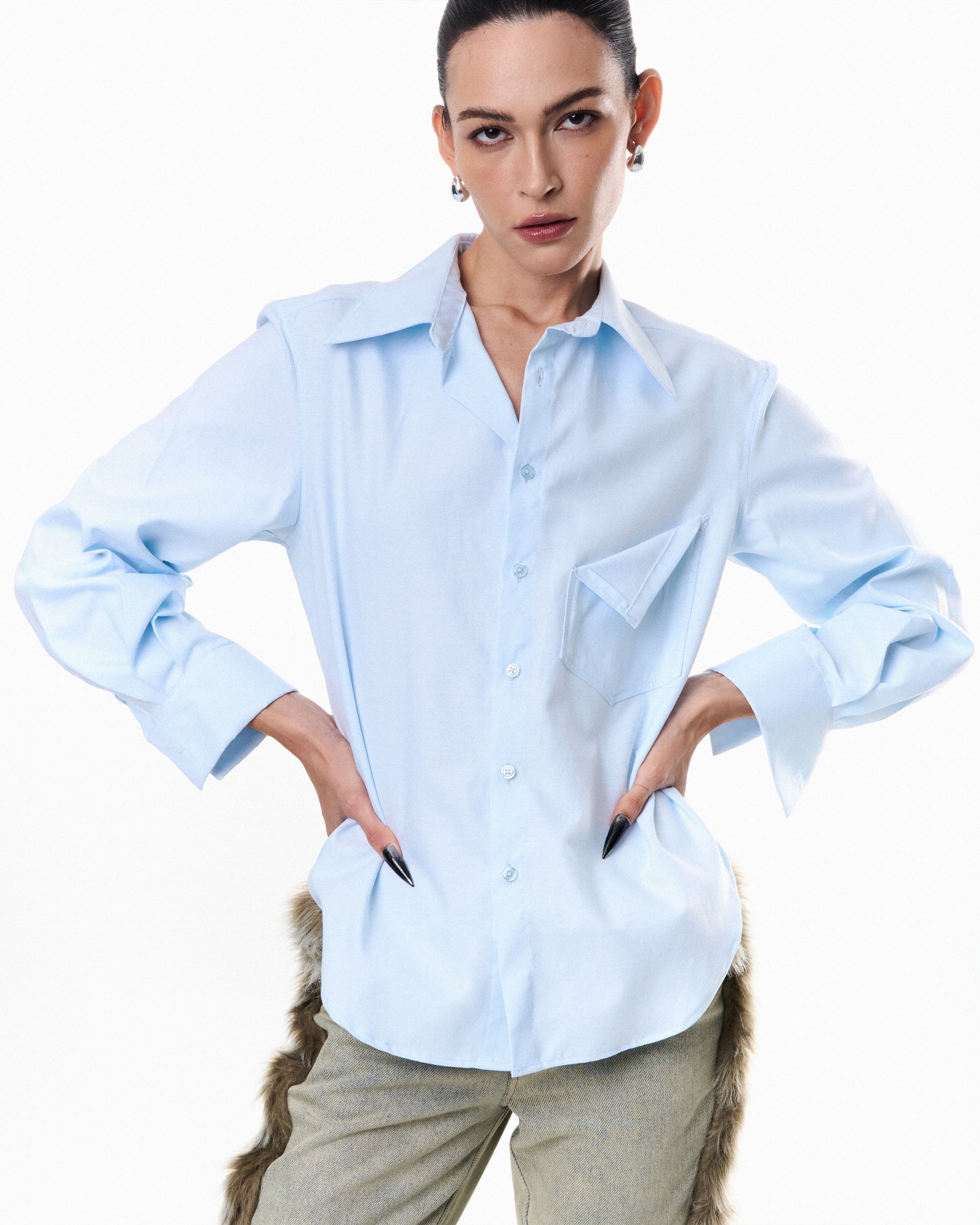 Relaxed Oxford Shirt - Blue
