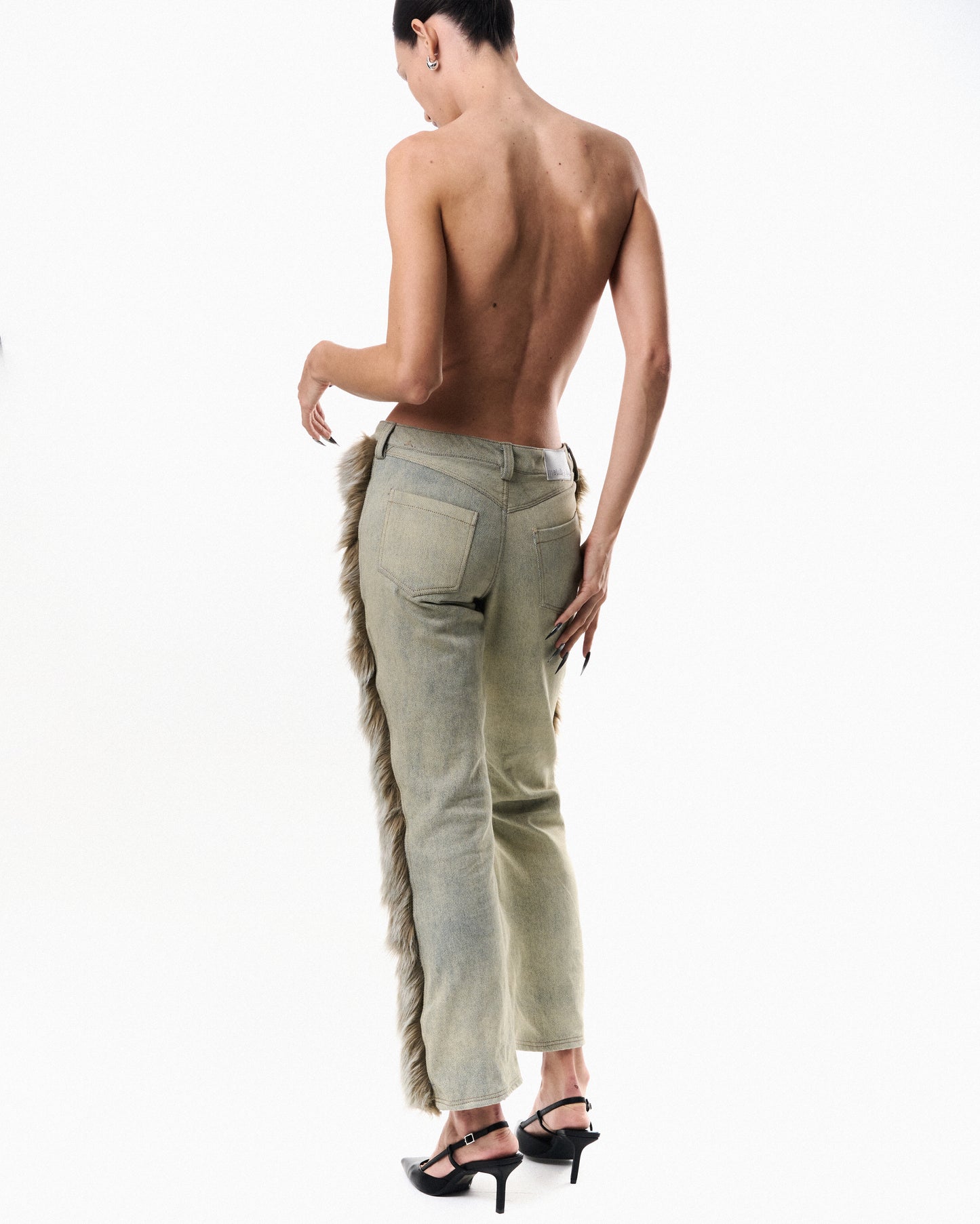 Spliced Bootcut Jeans