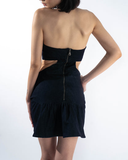 Denim Cut-Out Dress
