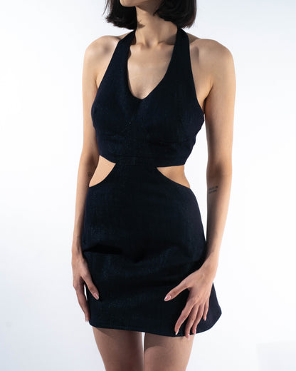 Denim Cut-Out Dress
