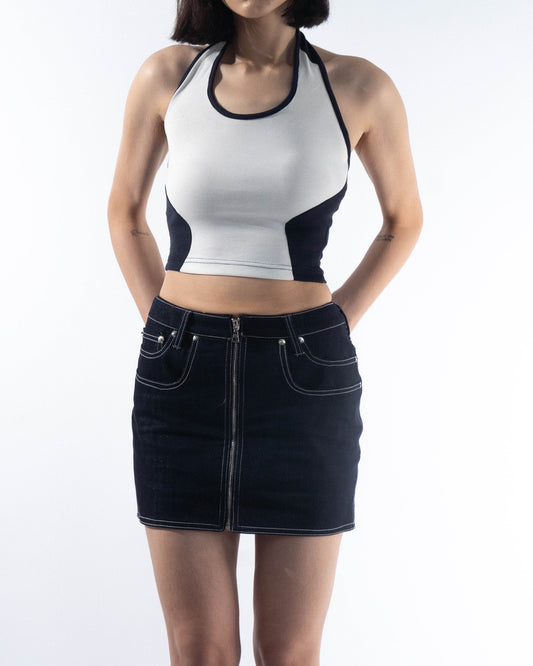 Segmented Mini Skirt