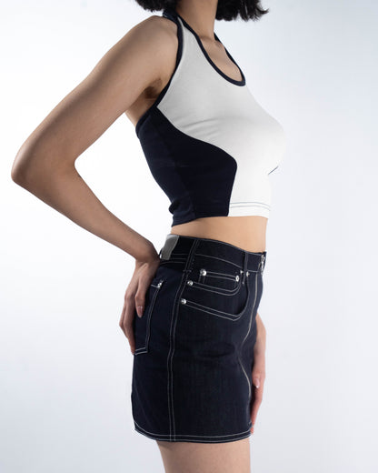 Segmented Mini Skirt