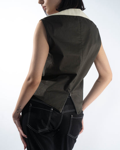 Contrast Yoke Top