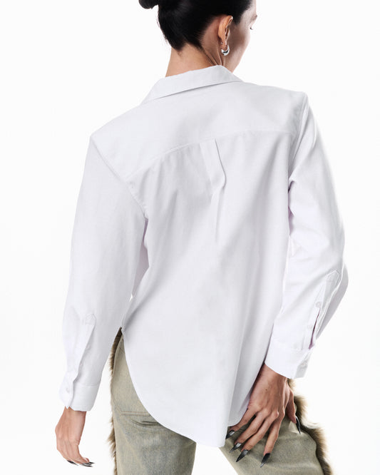 Relaxed Oxford Shirt - White